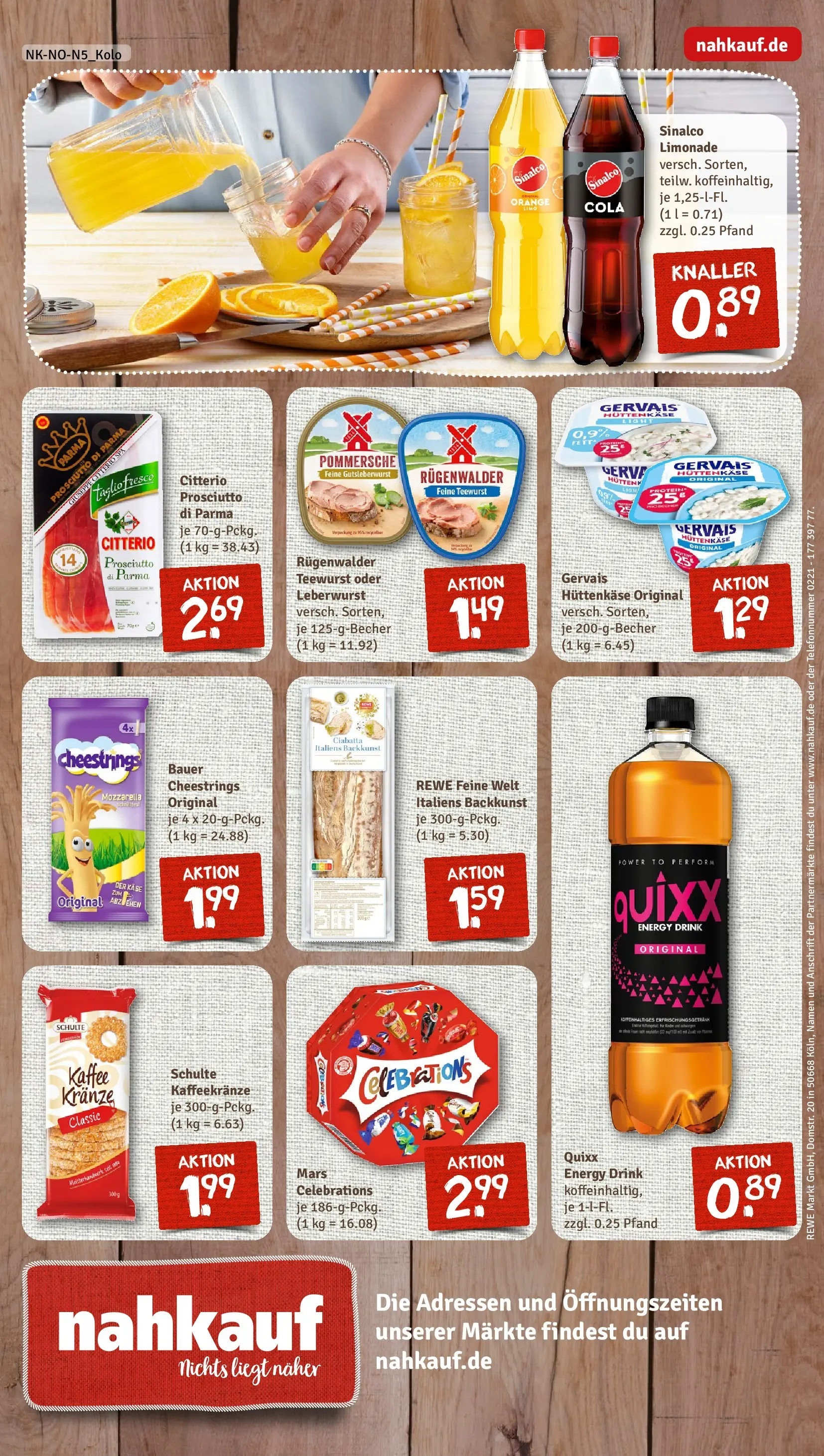 REWE Prospekt ab 02.03.2026 zum Blättern » Angebote | Seite: 8 | Produkte: Cola, Kaffee, Limonade, Hüttenkäse
