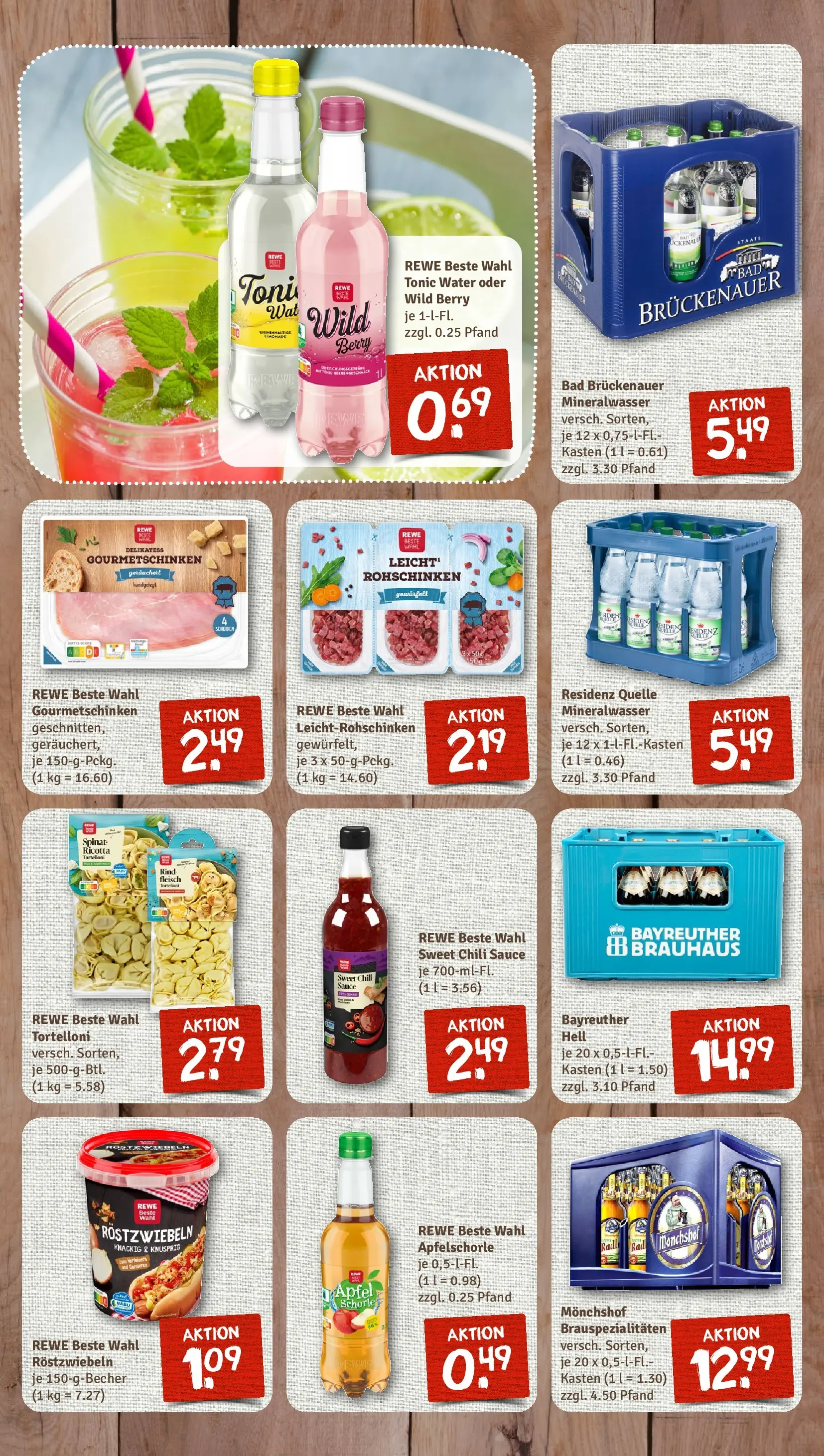 REWE Prospekt ab 02.03.2026 zum Blättern » Angebote | Seite: 7 | Produkte: Bayreuther hell, Monchshof, Bad, Chili