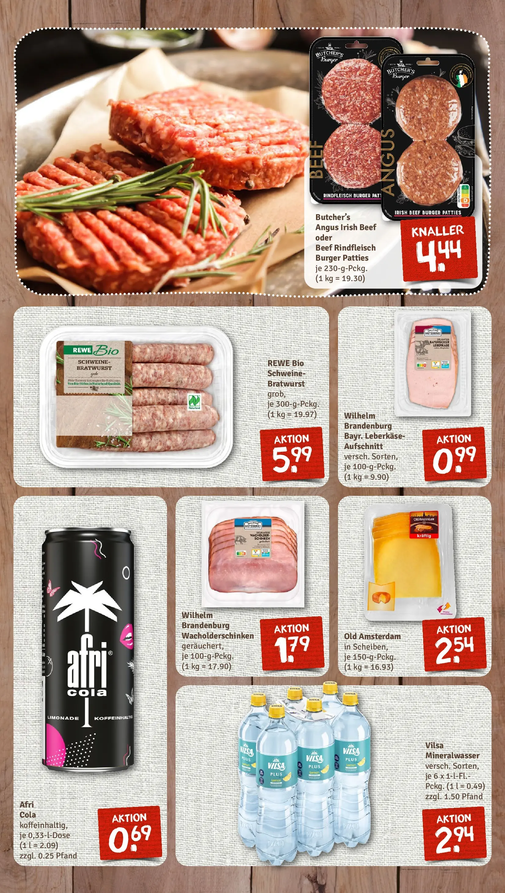 REWE Prospekt ab 02.03.2026 zum Blättern » Angebote | Seite: 7 | Produkte: Cola, Bratwurst, Mineralwasser, Schinken