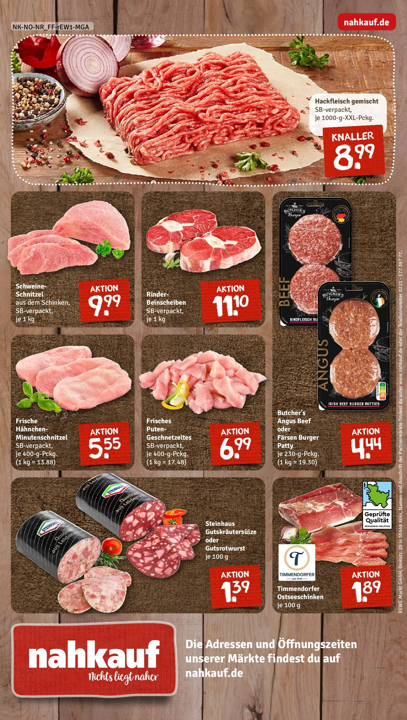 REWE Prospekt ab 02.03.2026 zum Blättern » Angebote | Seite: 12 | Produkte: Hahnchen, Burger, Schnitzel, Rindfleisch