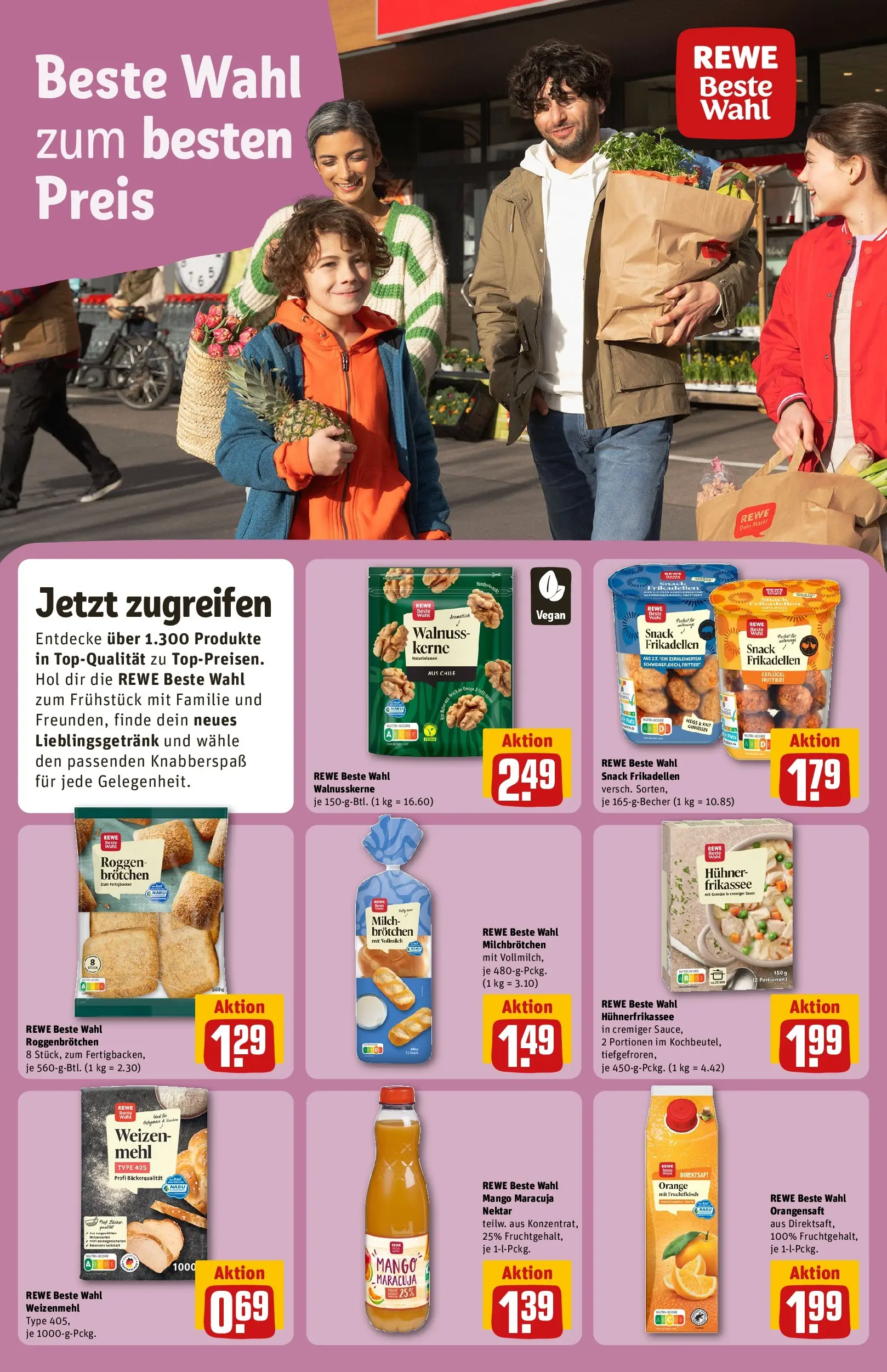 REWE Prospekt ab 02.03.2026 zum Blättern » Angebote | Seite: 16 | Produkte: Garnelen, Creme, Mango, Steak