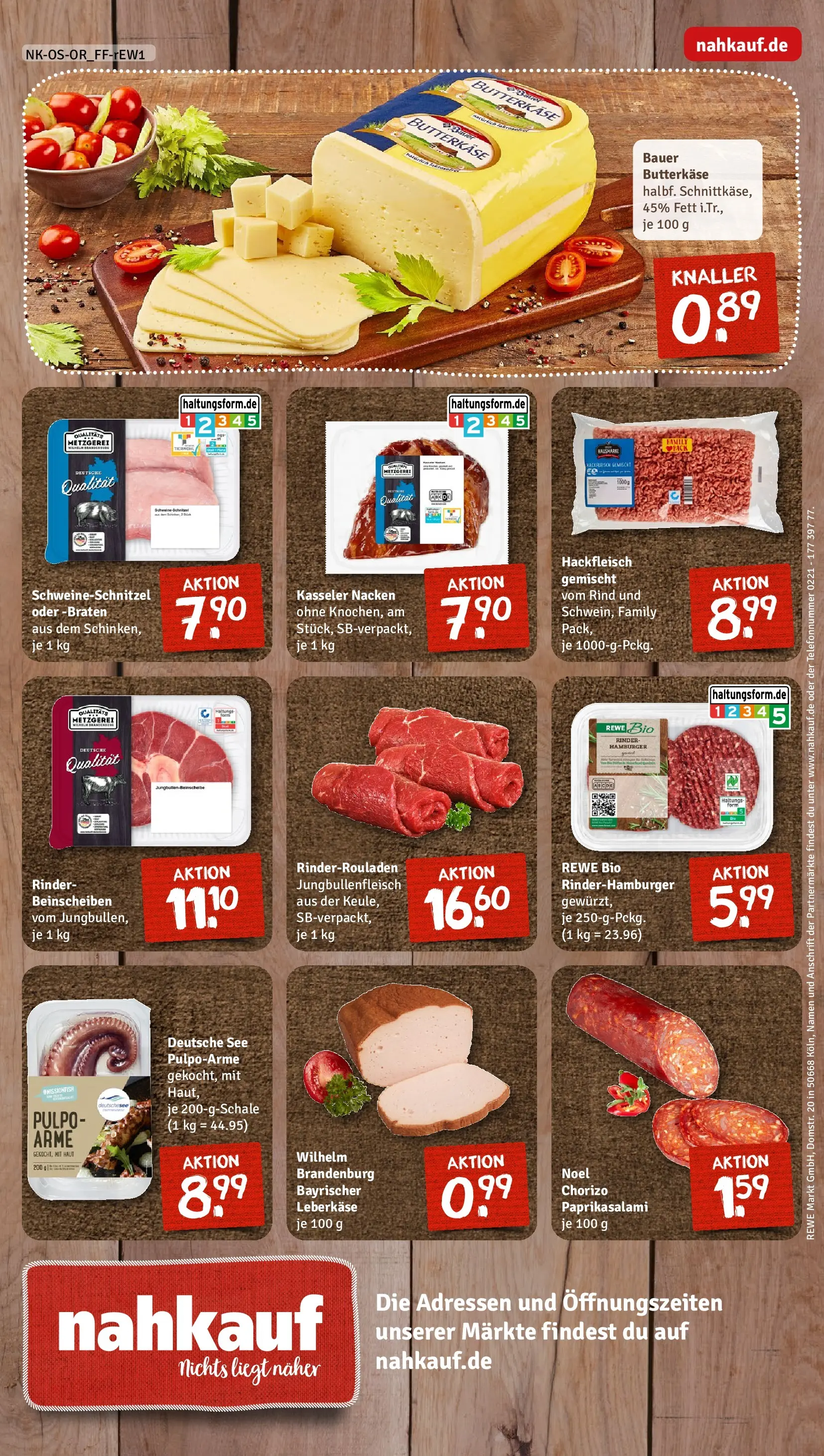 REWE Prospekt ab 02.03.2026 zum Blättern » Angebote | Seite: 12 | Produkte: Rinderrouladen, Kasseler nacken, Hackfleisch, Leberkase
