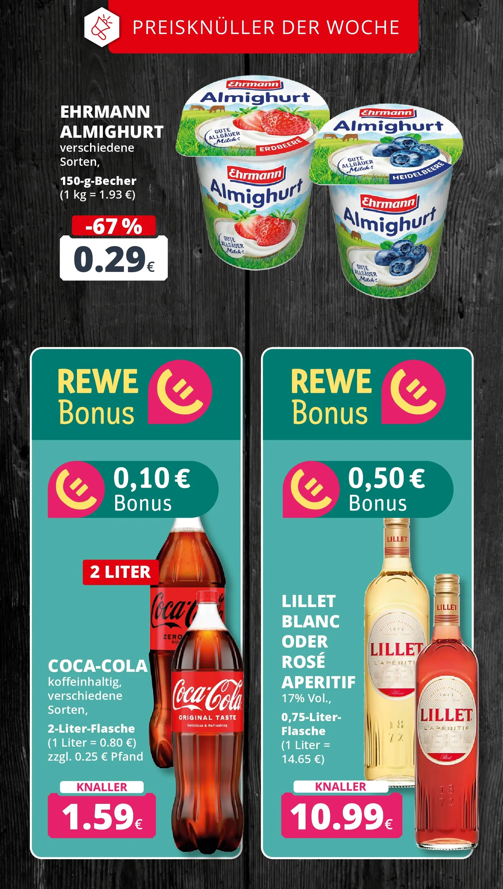 REWE Prospekt ab 02.03.2026 zum Blättern » Angebote | Seite: 2 | Produkte: Ehrmann almighurt, Milch, Lillet