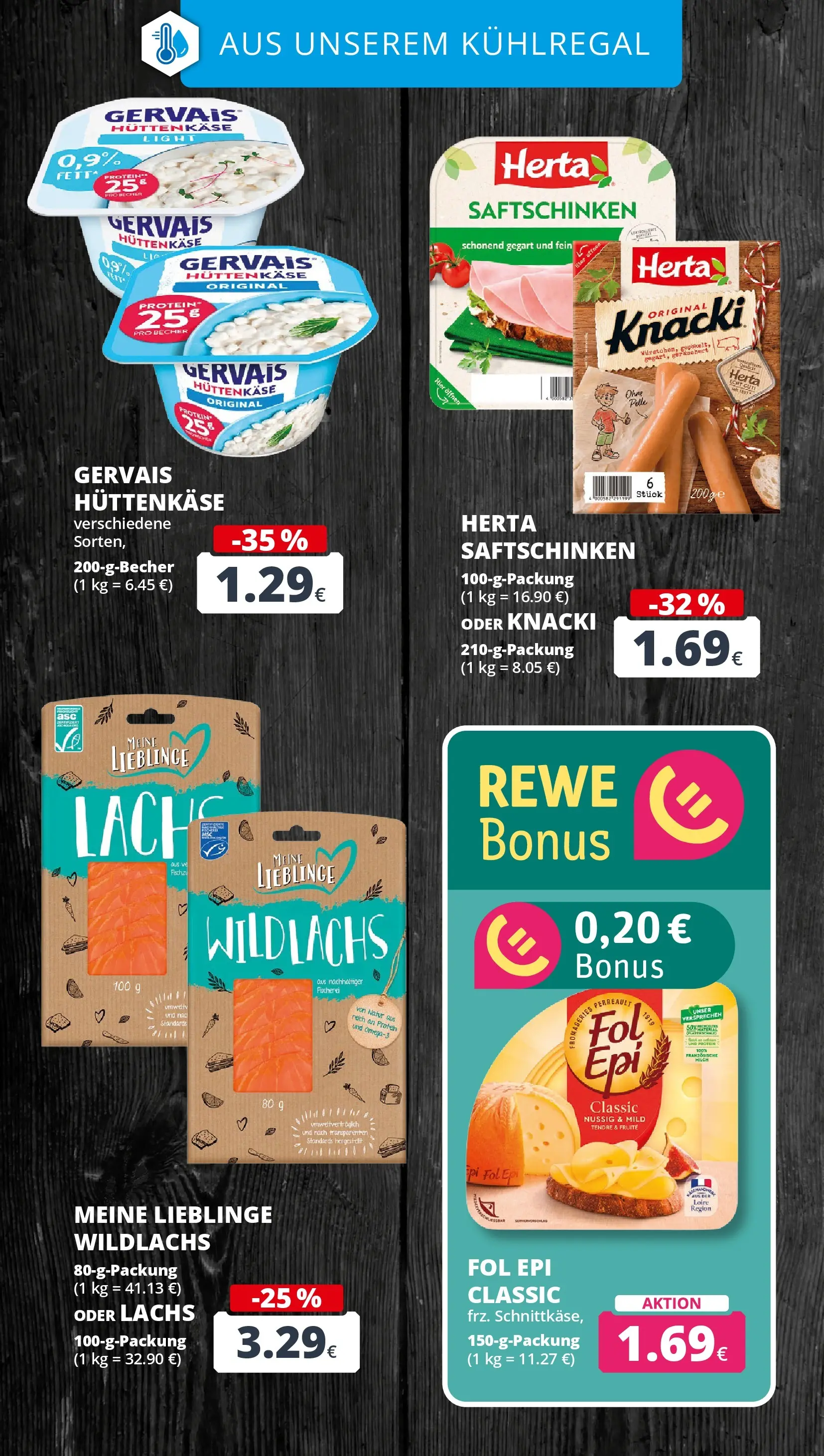 REWE Prospekt ab 02.03.2026 zum Blättern » Angebote | Seite: 15 | Produkte: Milch, Lachs, Hüttenkäse