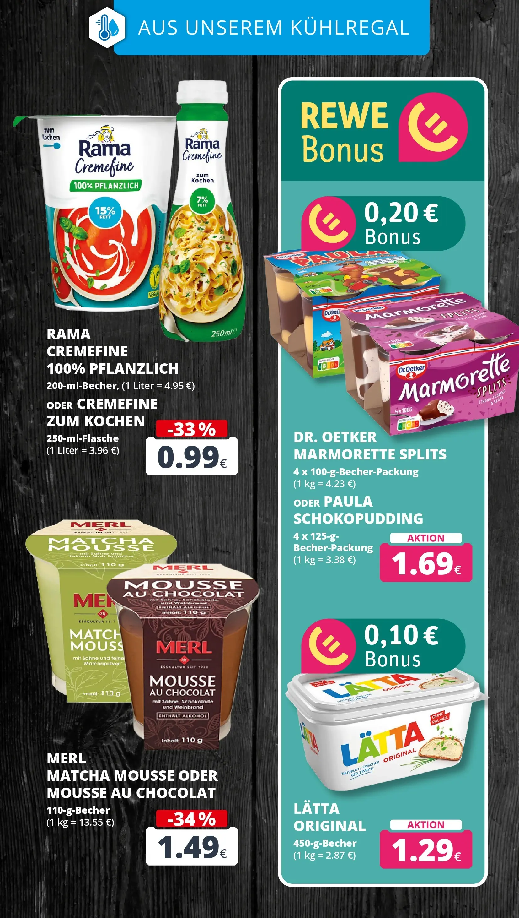 REWE Prospekt ab 02.03.2026 zum Blättern » Angebote | Seite: 16 | Produkte: Rama, Schokolade, Rama cremefine, Lätta