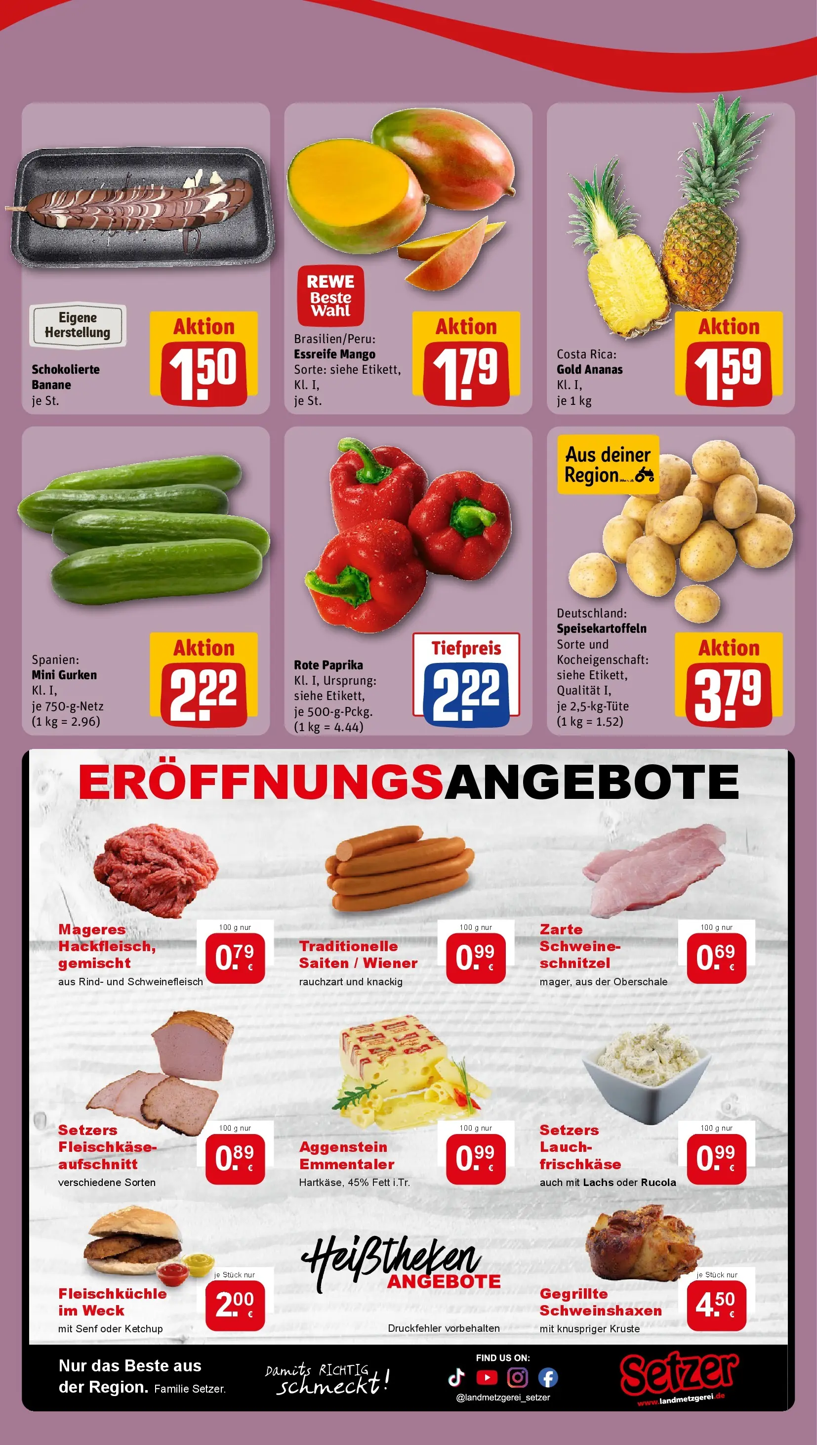 REWE Prospekt ab 02.03.2026 zum Blättern » Angebote | Seite: 2 | Produkte: Ananas, Schnitzel, Lachs, Mango