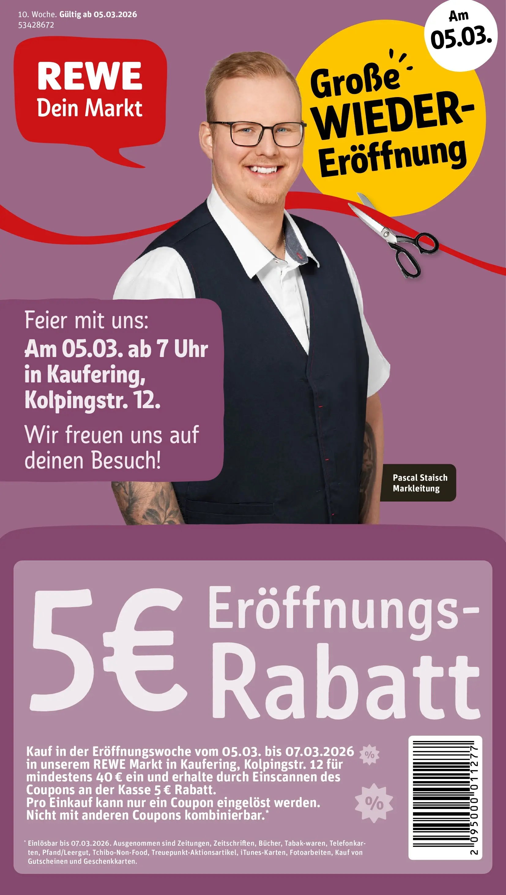 REWE Prospekt ab 02.03.2026 zum Blättern » Angebote | Seite: 1 | Produkte: Uhr