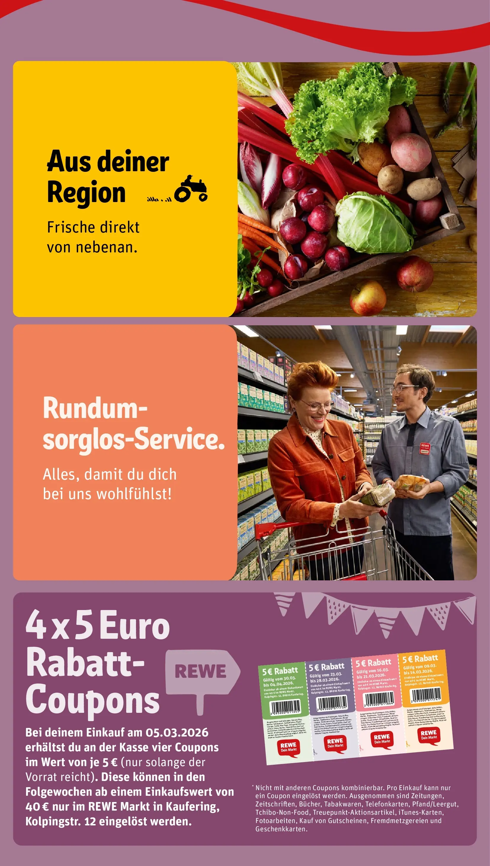 REWE Prospekt ab 02.03.2026 zum Blättern » Angebote | Seite: 3 | Produkte: Tür