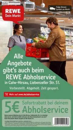 Rewe Prospekt Calw / Hirsau ab 02.03.2026 gültig Rewe Prospekt Calw / Hirsau ab 02.03.2026 gültig