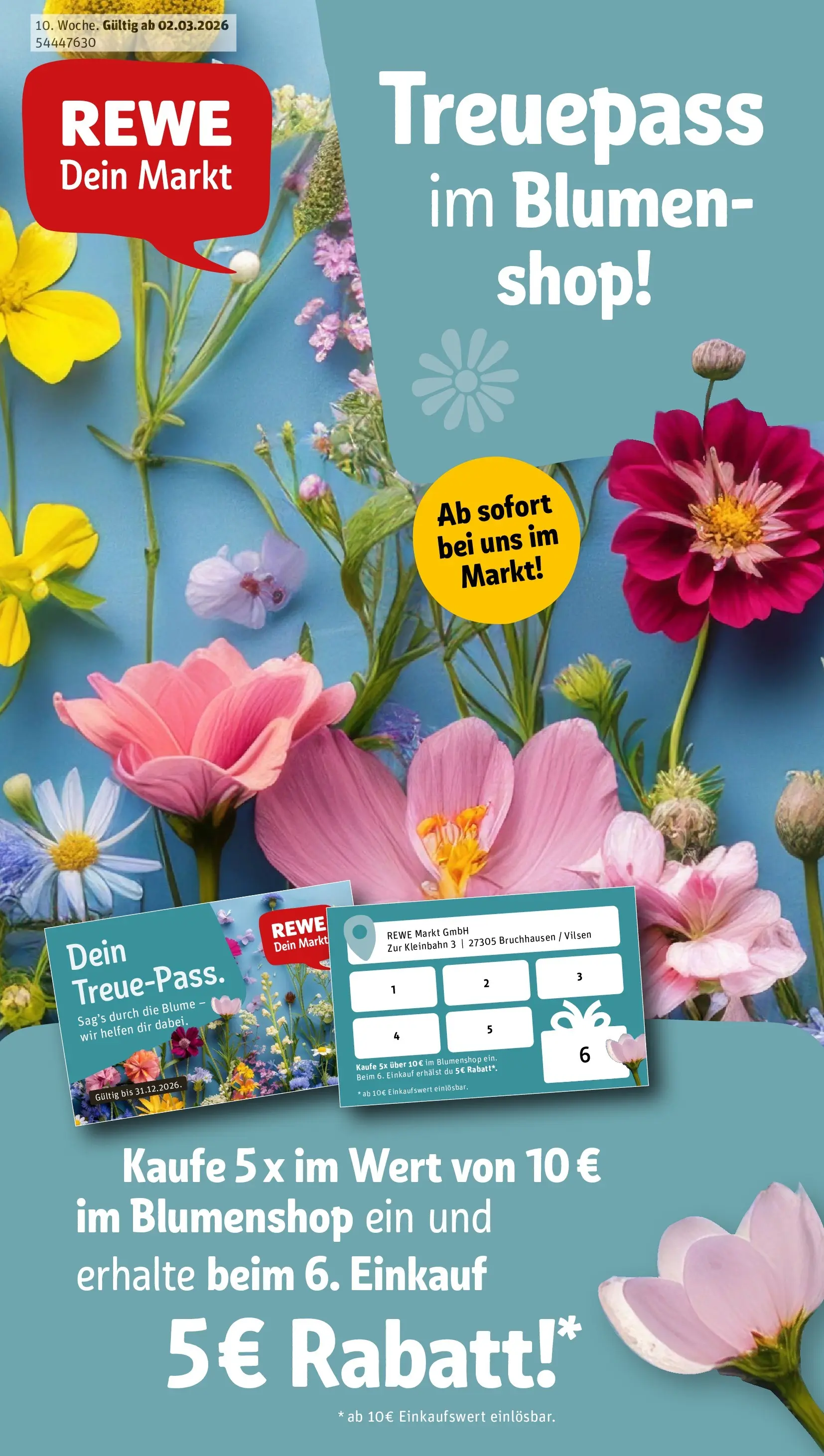 REWE Prospekt ab 02.03.2026 zum Blättern » Angebote | Seite: 1 | Produkte: Blumen
