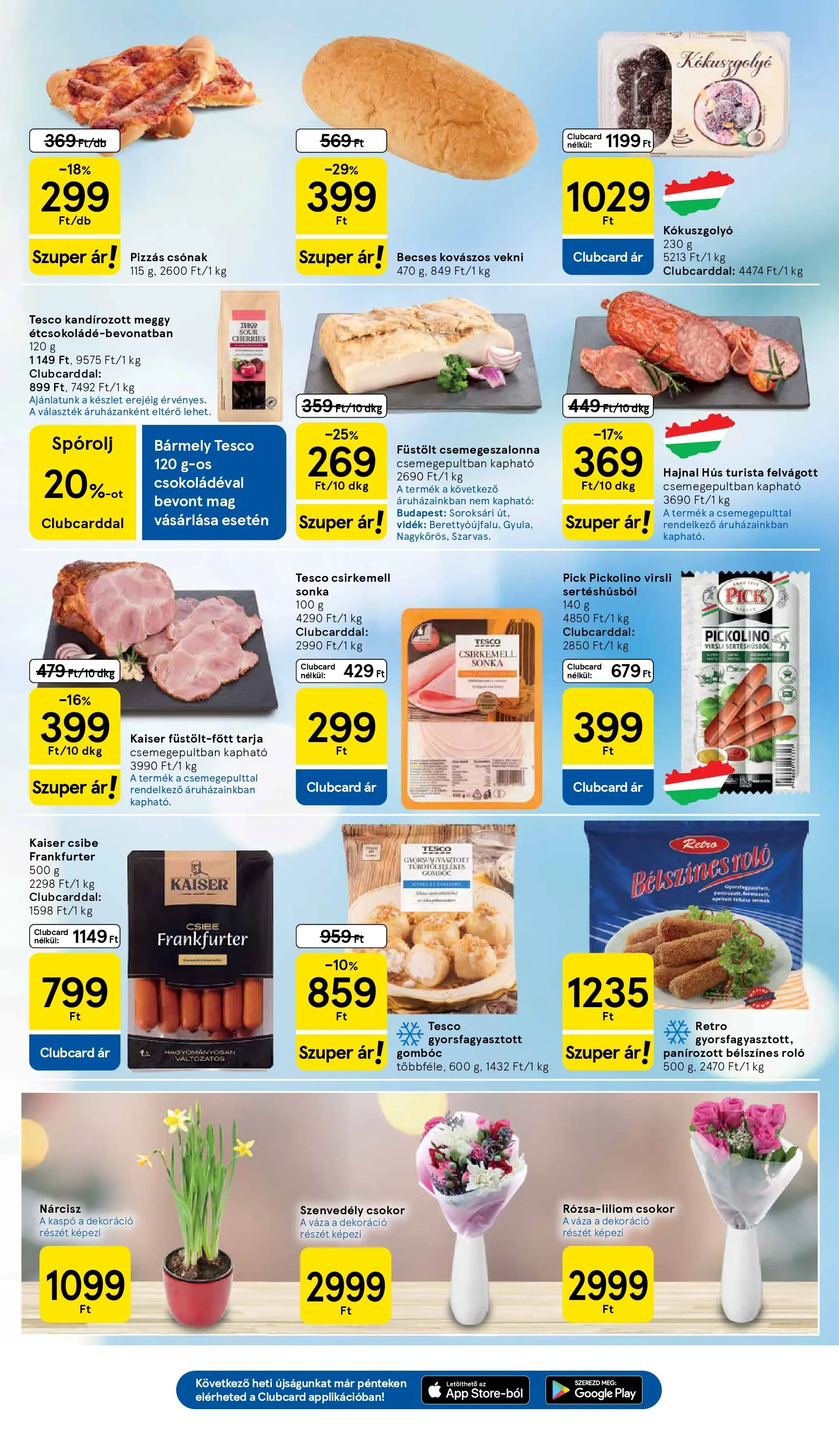 Tesco Hipermarket - Aktuális akciós újság - 2026.02.26.-tól - online | Oldal: 3 | Termékek: Hús, Tarja, Meggy, Sonka