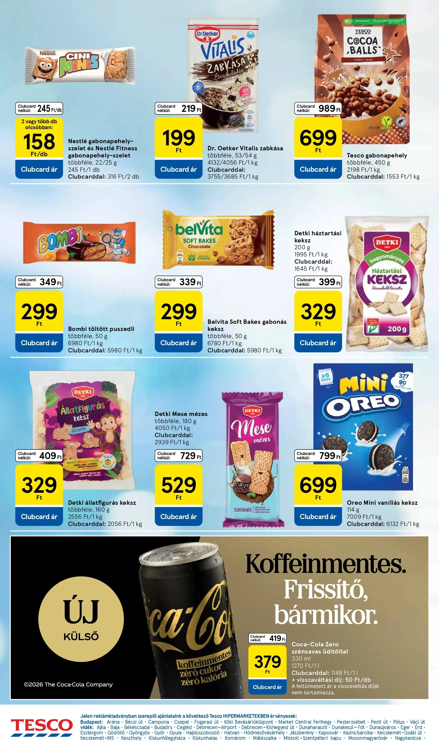 Tesco Hipermarket - Aktuális akciós újság - 2026.02.26.-tól - online | Oldal: 16 | Termékek: Egér, Zabkása, Kapu, Cukor