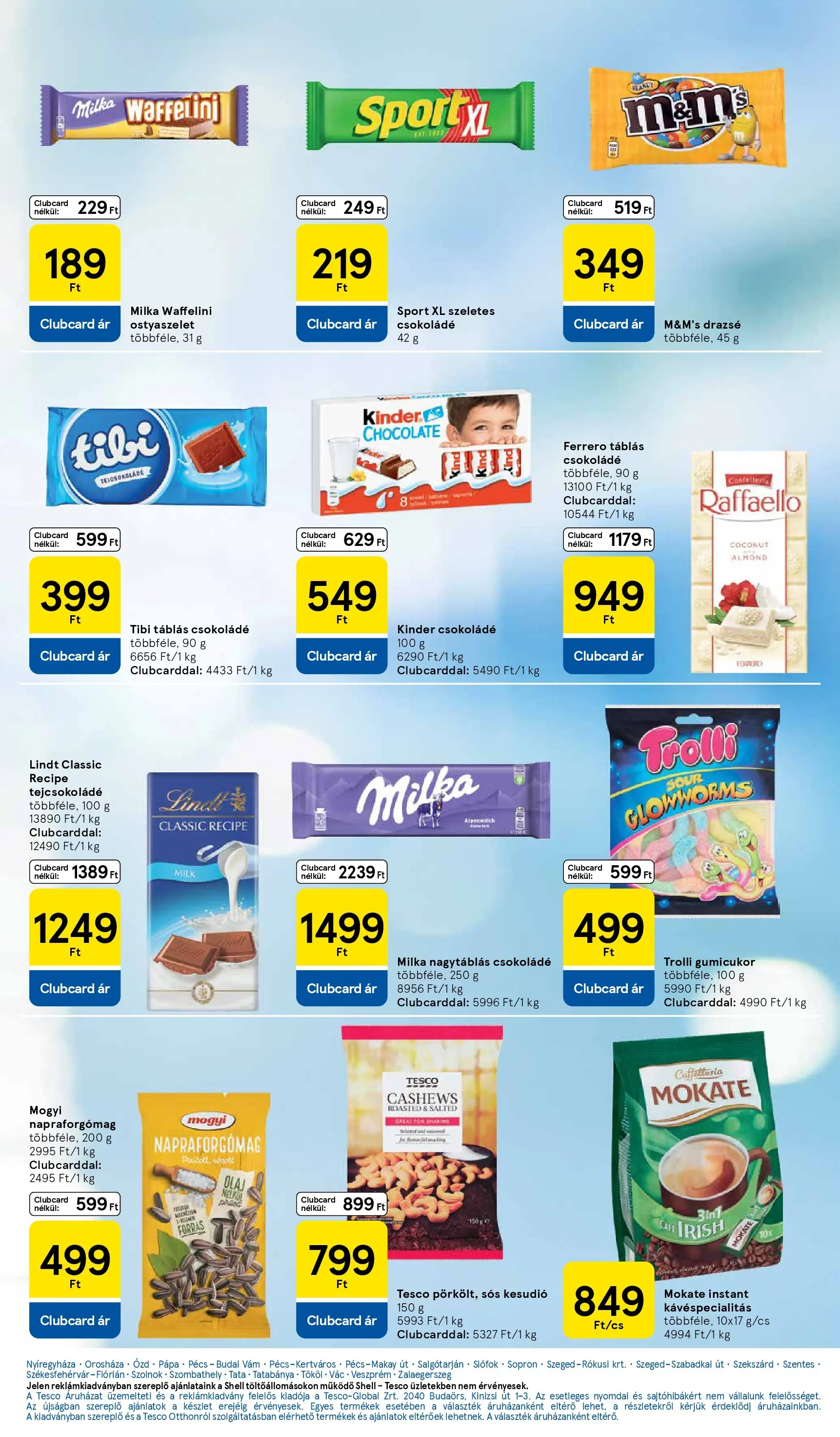 Tesco Hipermarket - Aktuális akciós újság - 2026.02.26.-tól - online | Oldal: 17 | Termékek: Waffelini, Raffaello, Ostyaszelet, Tejcsokoládé