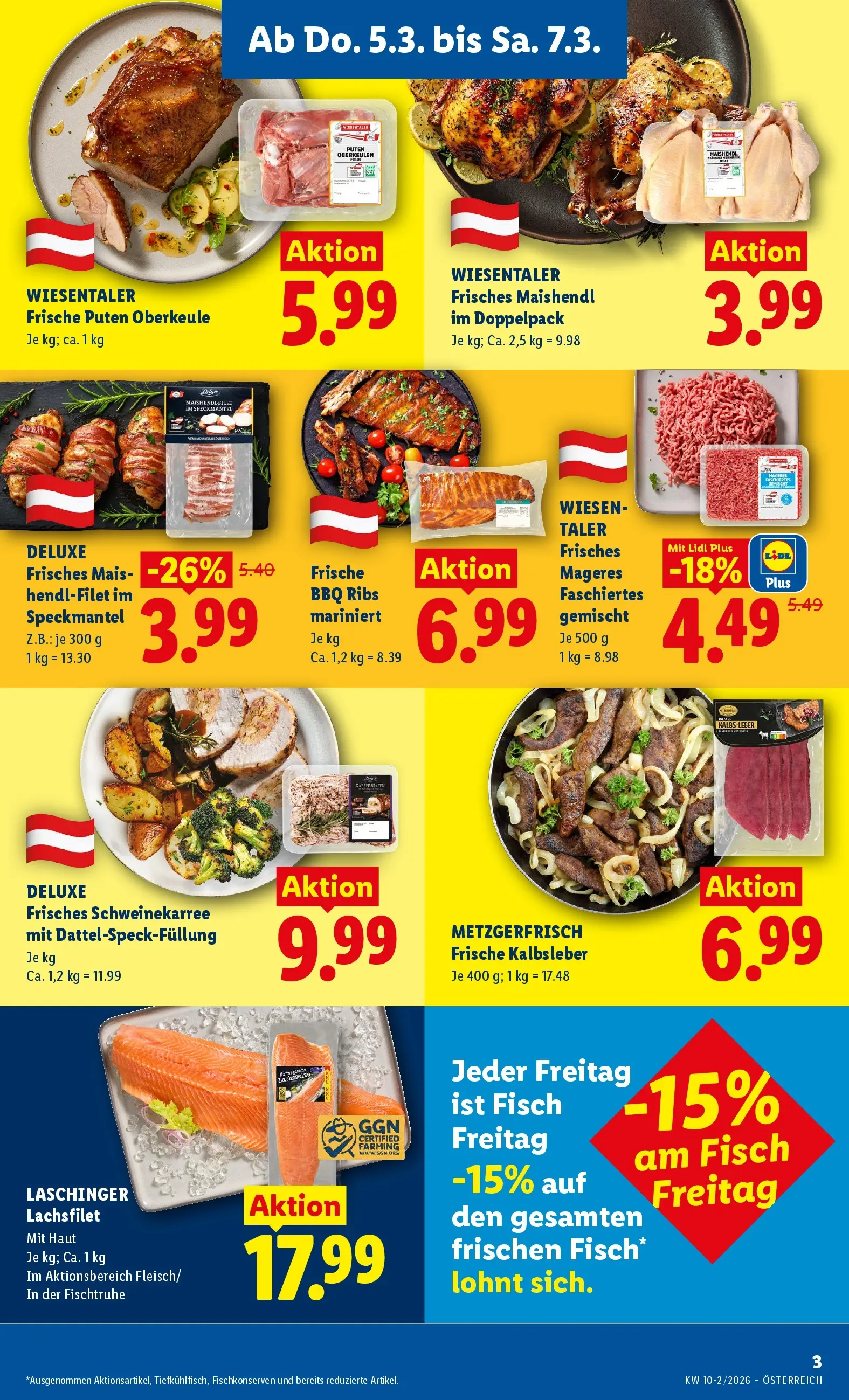 Lidl Flugblatt - Jenbach, Eferding, Dornbirn ab 05.03.2026 - Angebote ab donnerstag | Seite: 5 | Produkte: Fisch