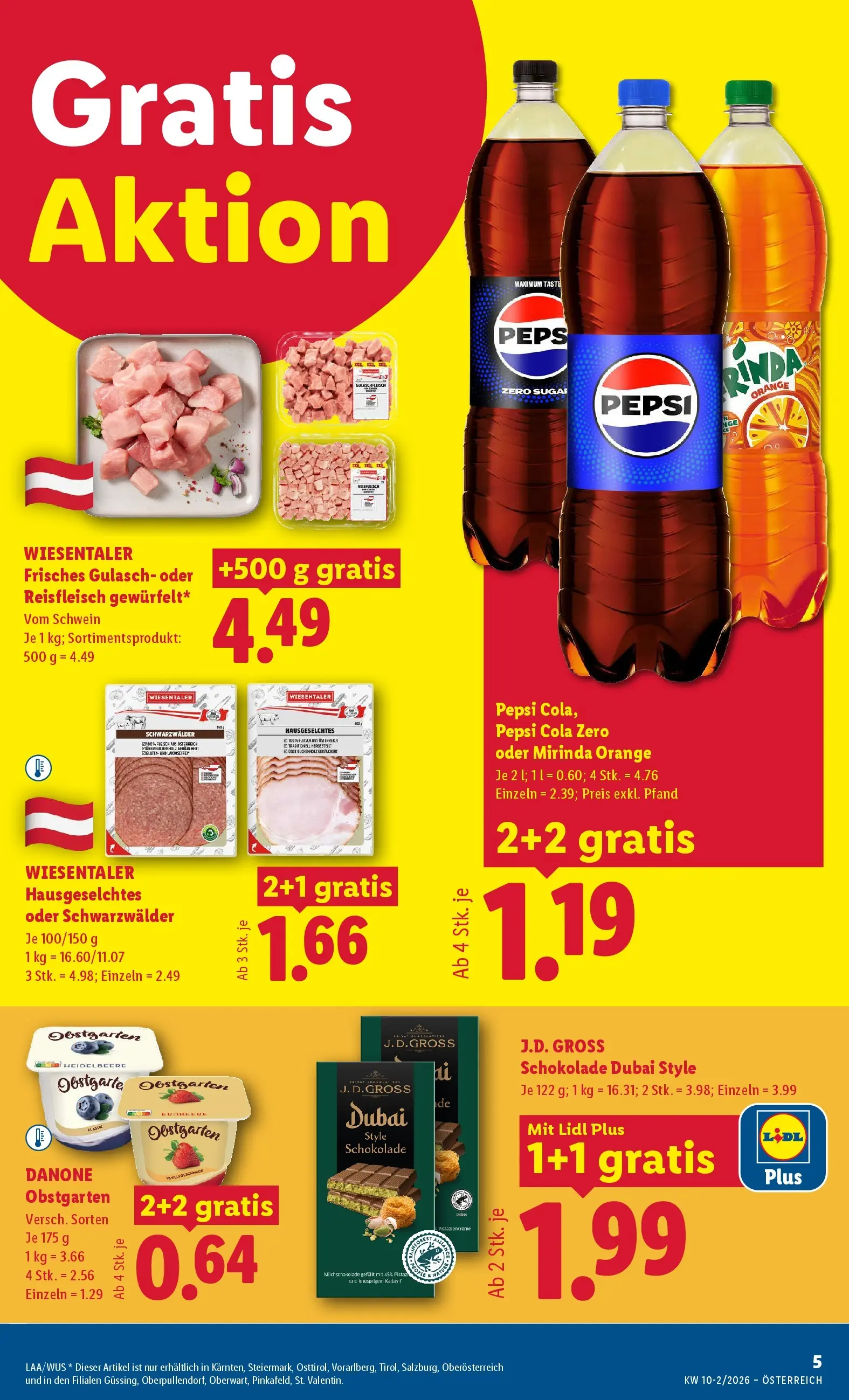 Lidl Flugblatt - Jenbach, Eferding, Dornbirn ab 05.03.2026 - Angebote ab donnerstag | Seite: 9 | Produkte: Schokolade
