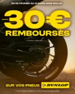 Moto-Axxe Jusqu&rsquo;au 31 mars, profitez d&rsquo;un remboursement allant jusqu&rsquo;&agrave; 30 euros sur les pneus Dunlop chez Moto Axxe ! - au 31.03.2026