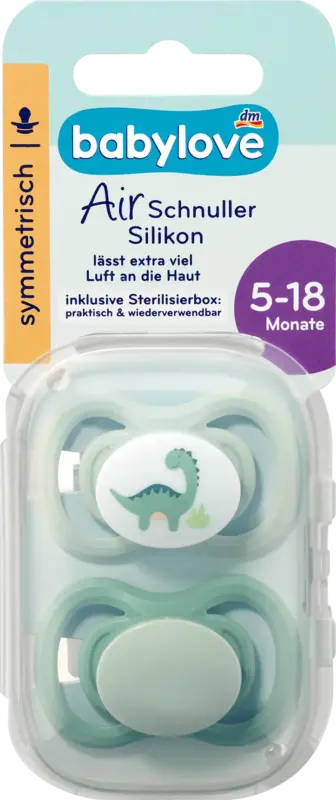babylove Schnuller Air Silikon symmetrisch 5-18 Monate sortiert
