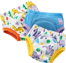 Bambino Mio T&ouml;pfchen-Trainingshose wiederverwendbar blau/bunt 3-4 Jahre