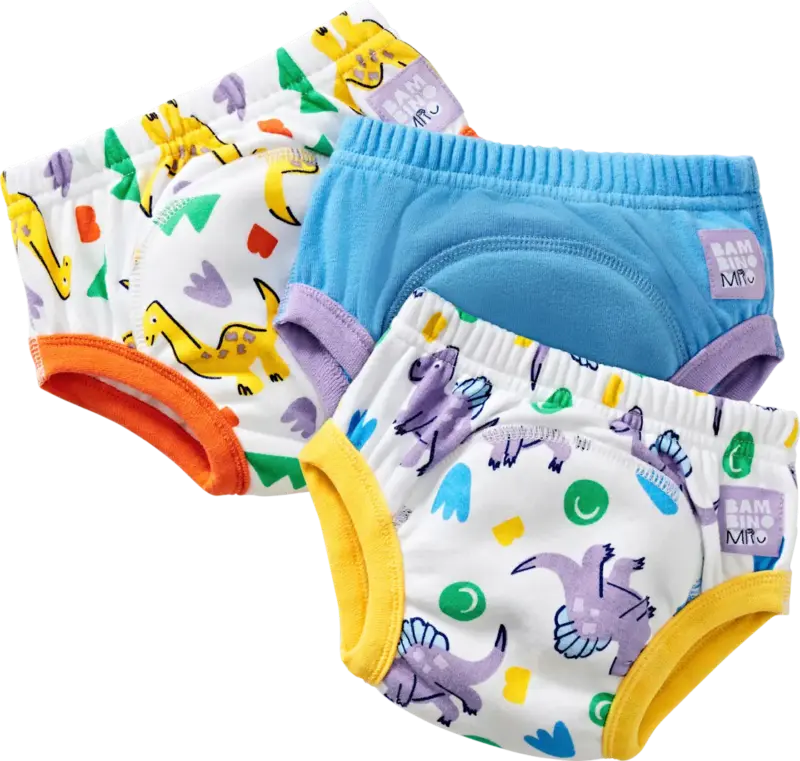 Bambino Mio T&ouml;pfchen-Trainingshose wiederverwendbar blau/bunt 3-4 Jahre