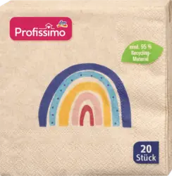 Profissimo Servietten Regenbogen (25x25 cm)