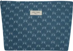 man&ograve;u Kulturbeutel Jeans mit Schleifen "Lovely Things"