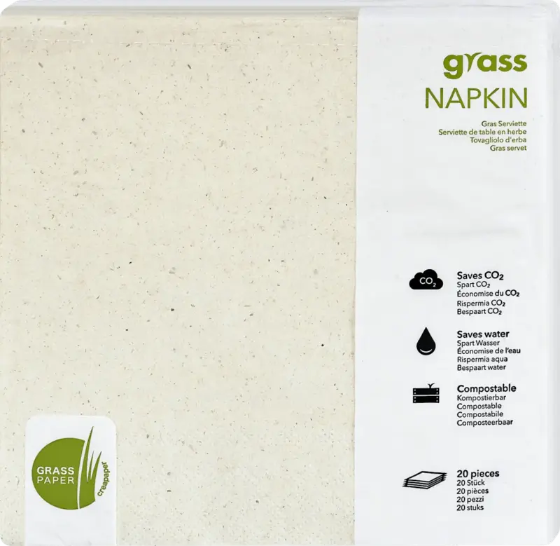 creapaper Servietten beige (16x16cm)