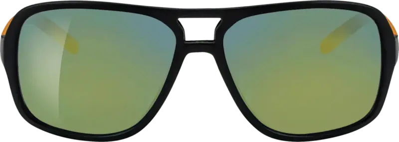 SUNDANCE Sonnenbrille Junior schwarz mit orangen B&uuml;geln