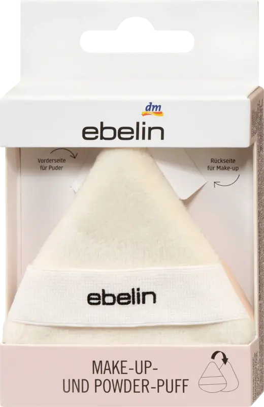 ebelin Make-up Schwamm 2in1 Powderpuff, sortiert