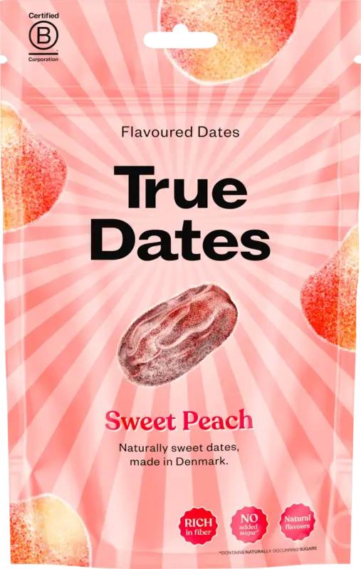 True Dates Trockenfr&uuml;chte Datteln Sweet Peach