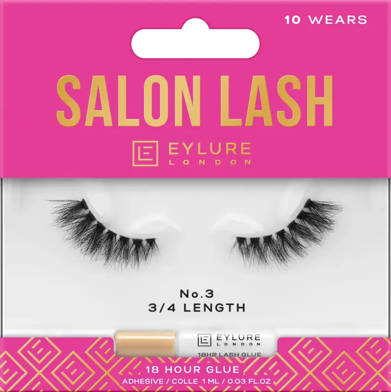 Eylure K&uuml;nstliche Wimpern Salon Lash N&deg;3 3/4-Length (1 Paar)
