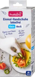 Profissimo Einmal-Handschuhe Latexfrei Wei&szlig; Klein (30 Paar)