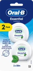 Oral-B Zahnseide Essential Gewachst Minze (2 x 50 m)