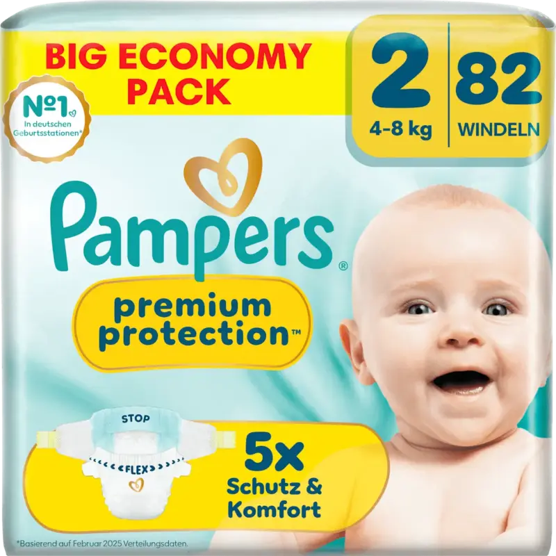 Pampers Windeln Premium Protection Gr. 2 (4-8 kg) Big Pack