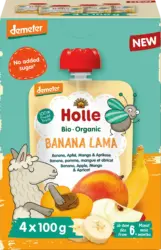Holle Quetschie Banana Lama Banane, Apfel, Mango & Aprikose ab dem 6. Monat