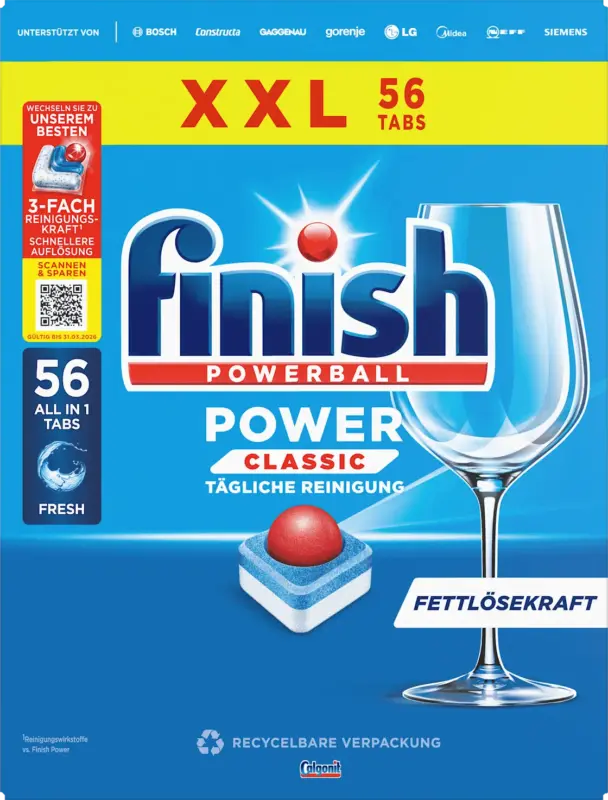 Finish Geschirrsp&uuml;l-Tabs Power Classic XXL