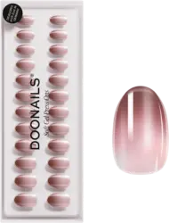 Doonails K&uuml;nstliche N&auml;gel Press Ons Short Round Brownie