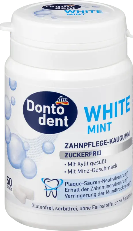 Dontodent Kaugummi Whitemint mit Xylit