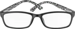 Visiomax Fertig-Lesebrille schwarz-gemustert Vollrand +2,0