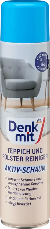 Denkmit Teppich- und Polsterreiniger mit Aktivschaum