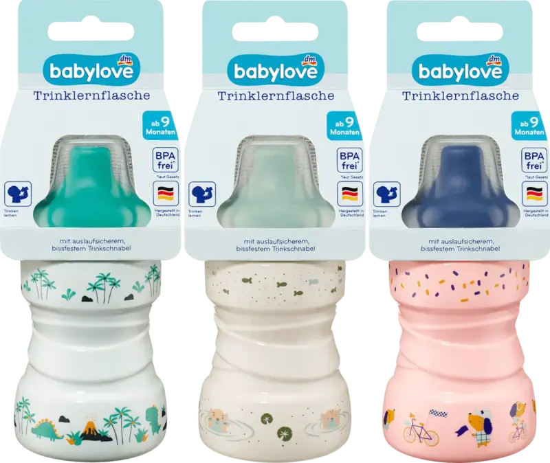 babylove Trinklernflasche ab 9 Monaten 260 ml sortiert