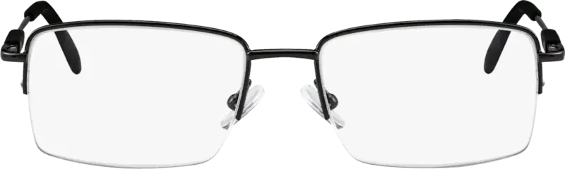 Visiomax Fertig-Lesebrille Halbrand schwarz +1,00