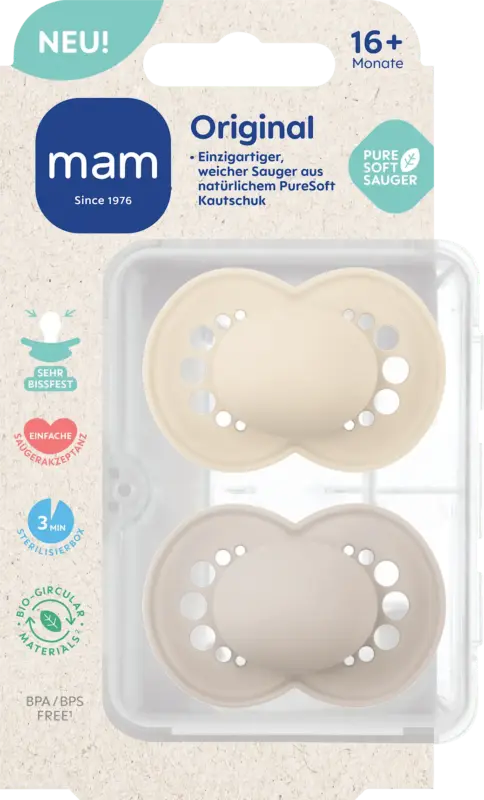 mam Schnuller Original beige 16+ Monate