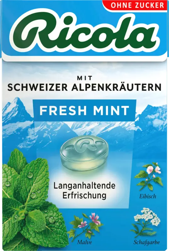 Ricola Bonbons Schweizer Alpenkr&auml;uter Fresh Mint