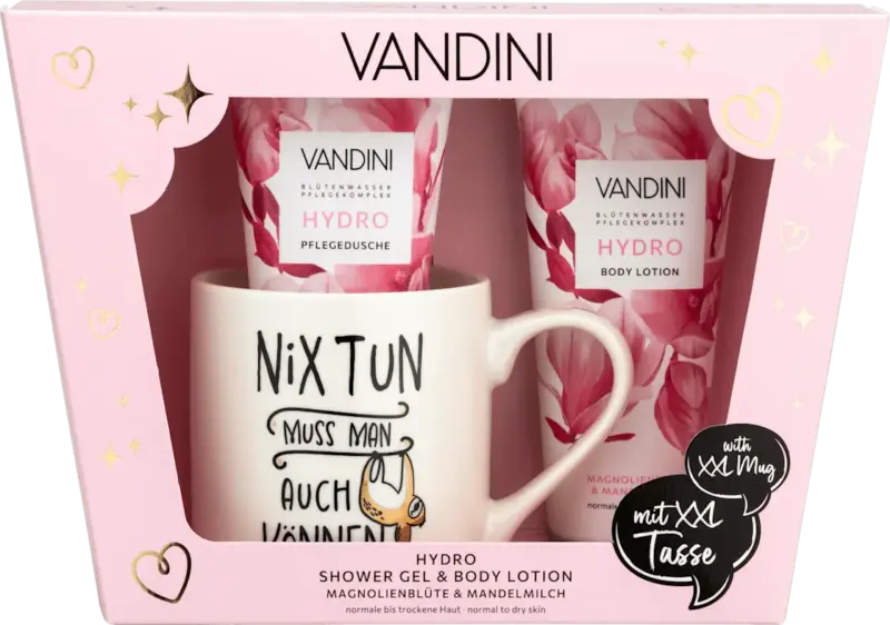VANDINI Geschenkset Hydro XXL Tasse