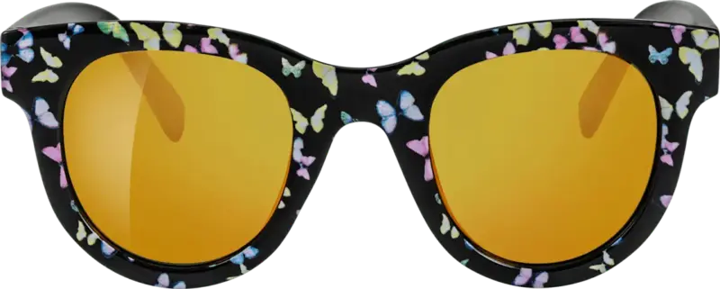 SUNDANCE Sonnenbrille Junior schwarz Schmetterlinge