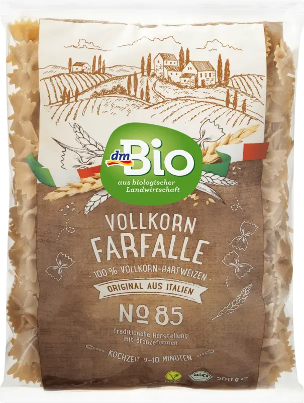 dmBio Nudeln Farfalle aus Vollkorn