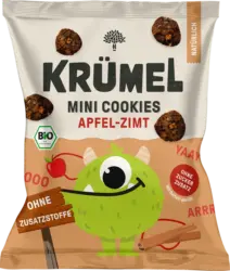 KR&Uuml;MEL Kindersnack Mini Monster Cookies Apfel Zimt ab 3 Jahren