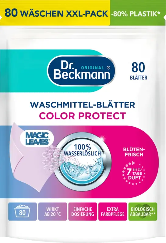 Dr. Beckmann Waschmittel Bl&auml;tter Colour Protect XXL