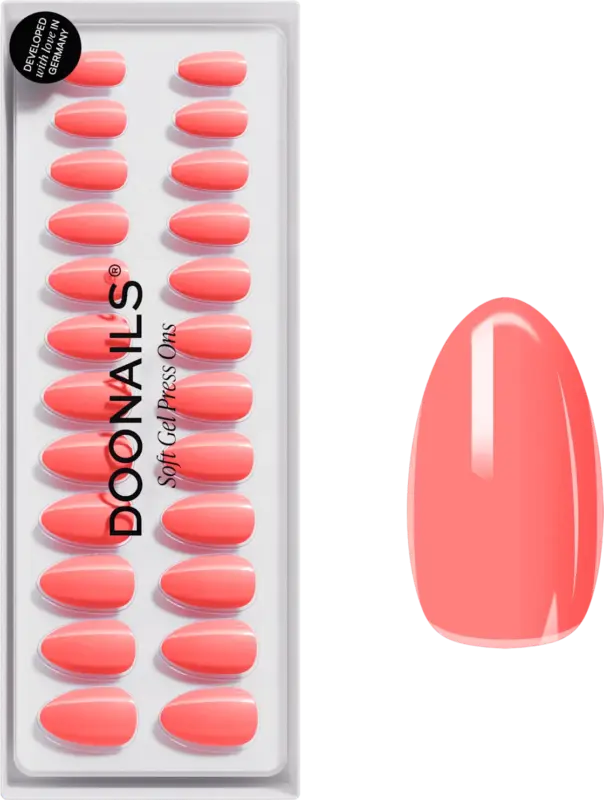 Doonails K&uuml;nstliche N&auml;gel Press Ons Short Peach Please