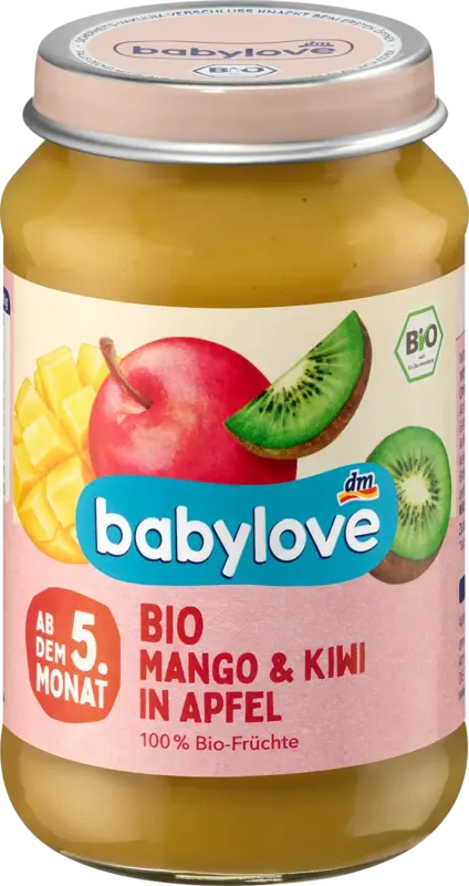 babylove Fr&uuml;chte Mango & Kiwi in Apfel ab dem 5. Monat
